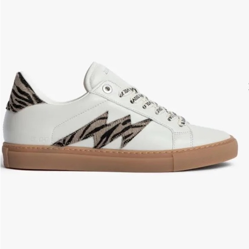 Zadig & Voltaire ZV1747 Zebra Printed Sneakers